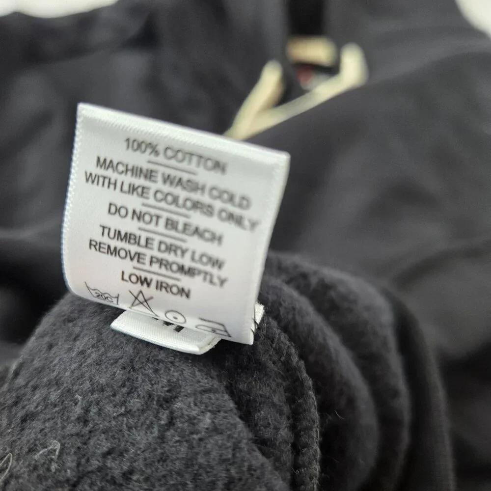 American Giant Men's Medium XL Midweight Full Zip Jacket NWOT Black